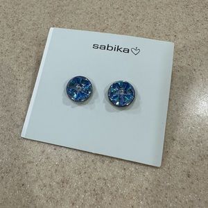 Sabika Pearl Wonder medallion stud earrings